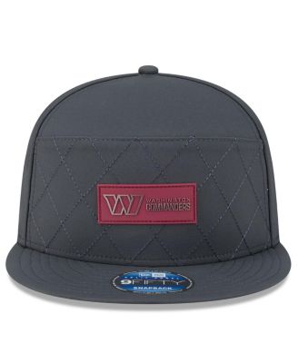 Men's Charcoal Washington Commanders 2025 Sideline Cold Weather Split Panel 9FIFTY Snapback Hat