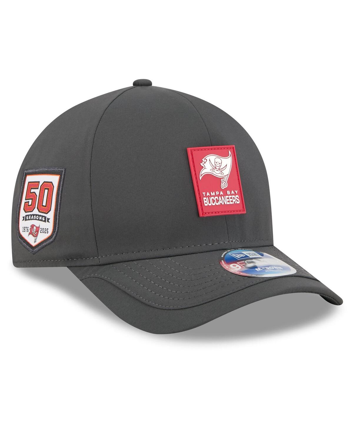 New Era Men's Charcoal Tampa Bay Buccaneers 2025 Sideline Cold Weather 9FORTY M-Crown Adjustable Hat