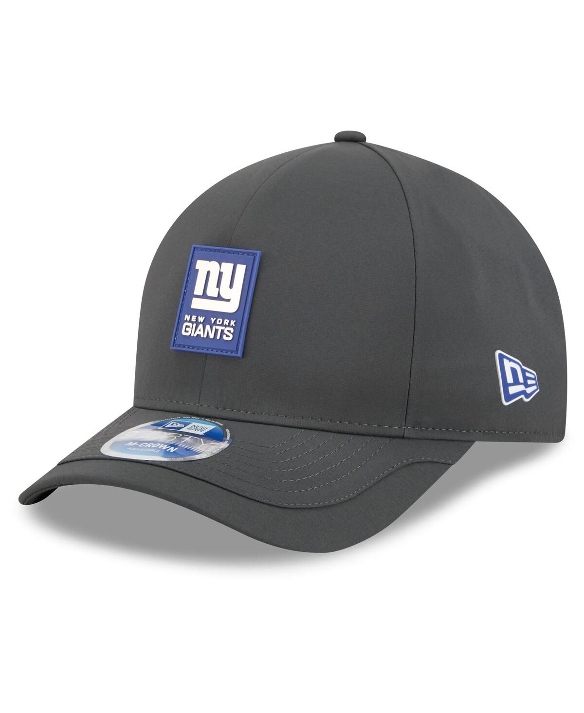 New Era Men's Charcoal New York Giants 2025 Sideline Cold Weather 9forty M-crown Adjustable Hat In Black