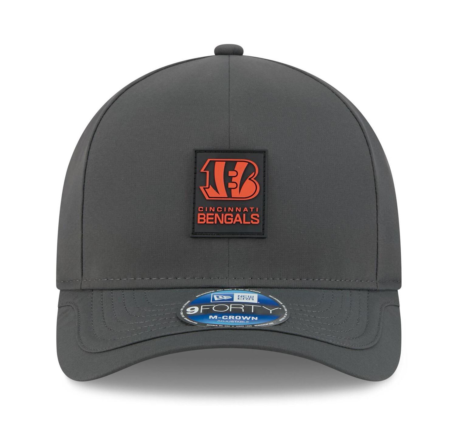 Men's Charcoal Cincinnati Bengals 2025 Sideline Cold Weather 9FORTY M-Crown Adjustable Hat