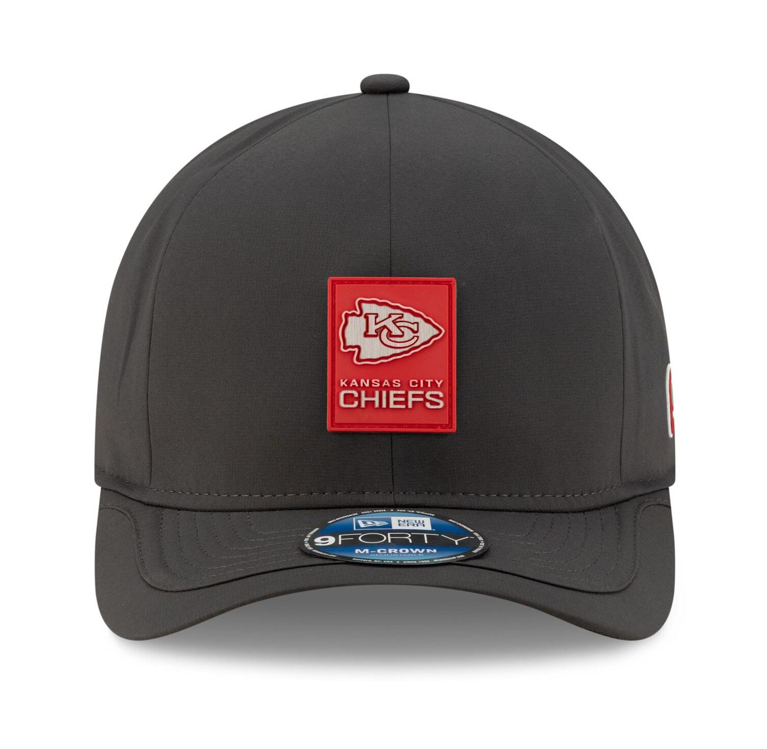 Men's Charcoal Kansas City Chiefs 2025 Sideline Cold Weather 9FORTY M-Crown Adjustable Hat