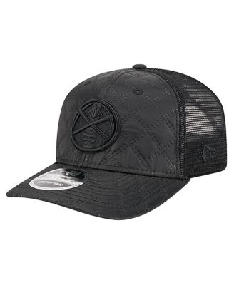 New Era - Men's Black Denver Nuggets Quilted 9SEVENTY Trucker Adjustable Hat