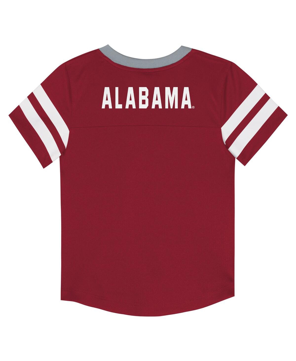 Outerstuff Big Boys And Girls 2-piece Crimson Alabama Crimson Tide Red Zone V-neck Top And Pants Set In Multi