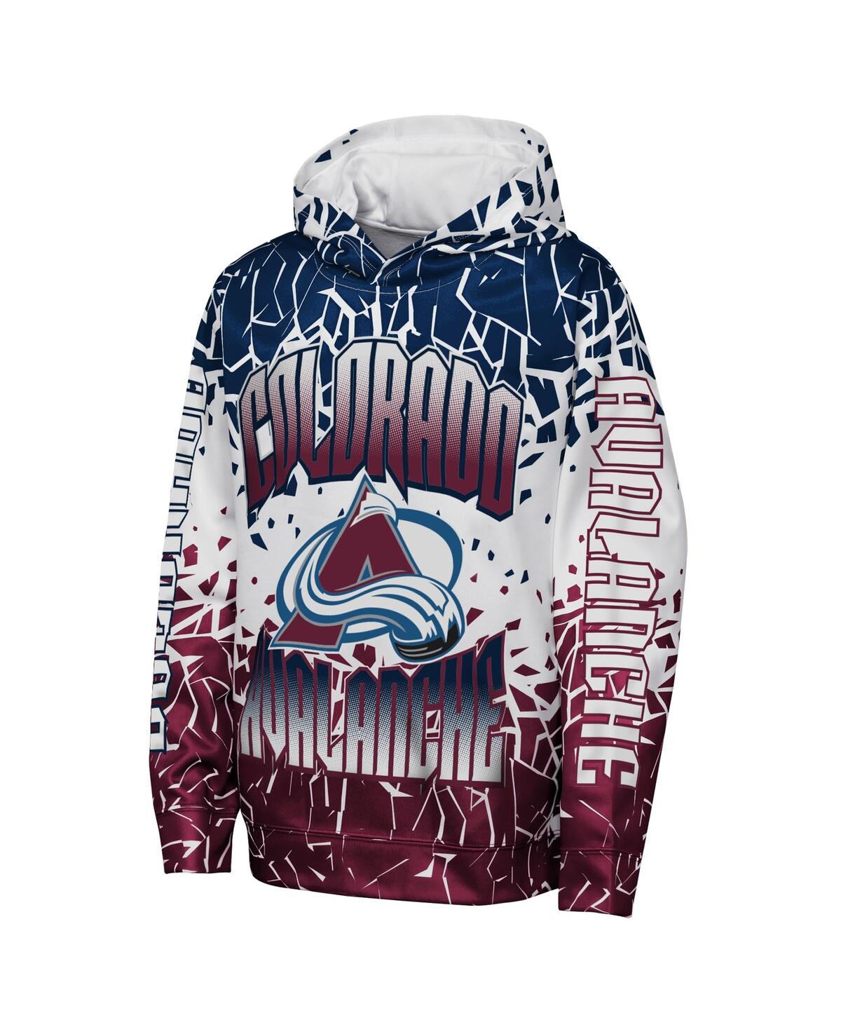 Outerstuff Big Boys And Girls Navy Colorado Avalanche Frozen Frenzy Hoodie In Multi