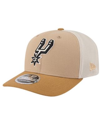 New Era - Men's Tan/Light Brown San Antonio Spurs Two-Tone 9SEVENTY Adjustable Trucker Hat