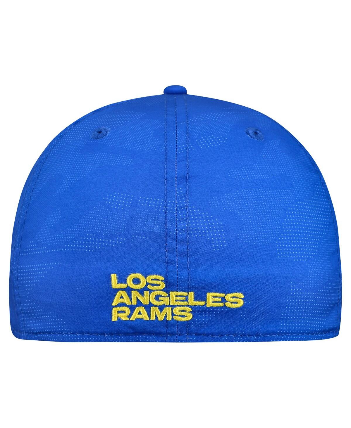 New Era Men's Royal Los Angeles Rams Tonal Camo 39thirty Stretch Fit Hat In Blue