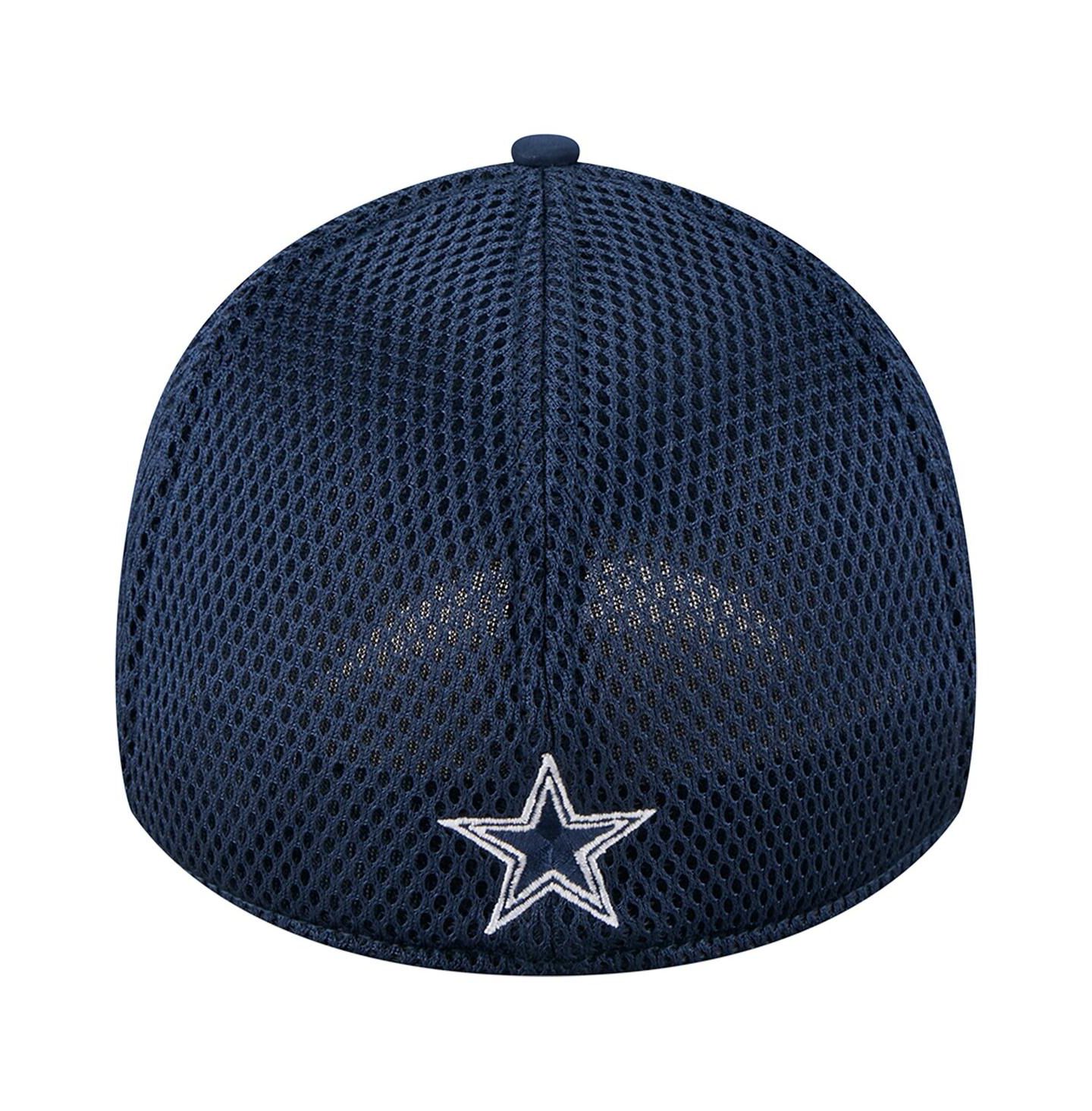 Мужская кепка New Era Navy Dallas Cowboys Outline 39THIRTY Flex Hat — фото 3
