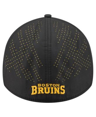 Men's Black Boston Bruins Night 39THIRTY Flex Hat