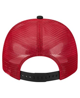 Men's Cream/Scarlet San Francisco 49ers Banner A-Frame 9FIFTY Trucker Snapback Hat