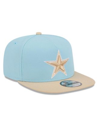 Men's Light Blue/Brown Dallas Cowboys Two-Tone Color Pack A-Frame 9FIFTY Snapback Hat