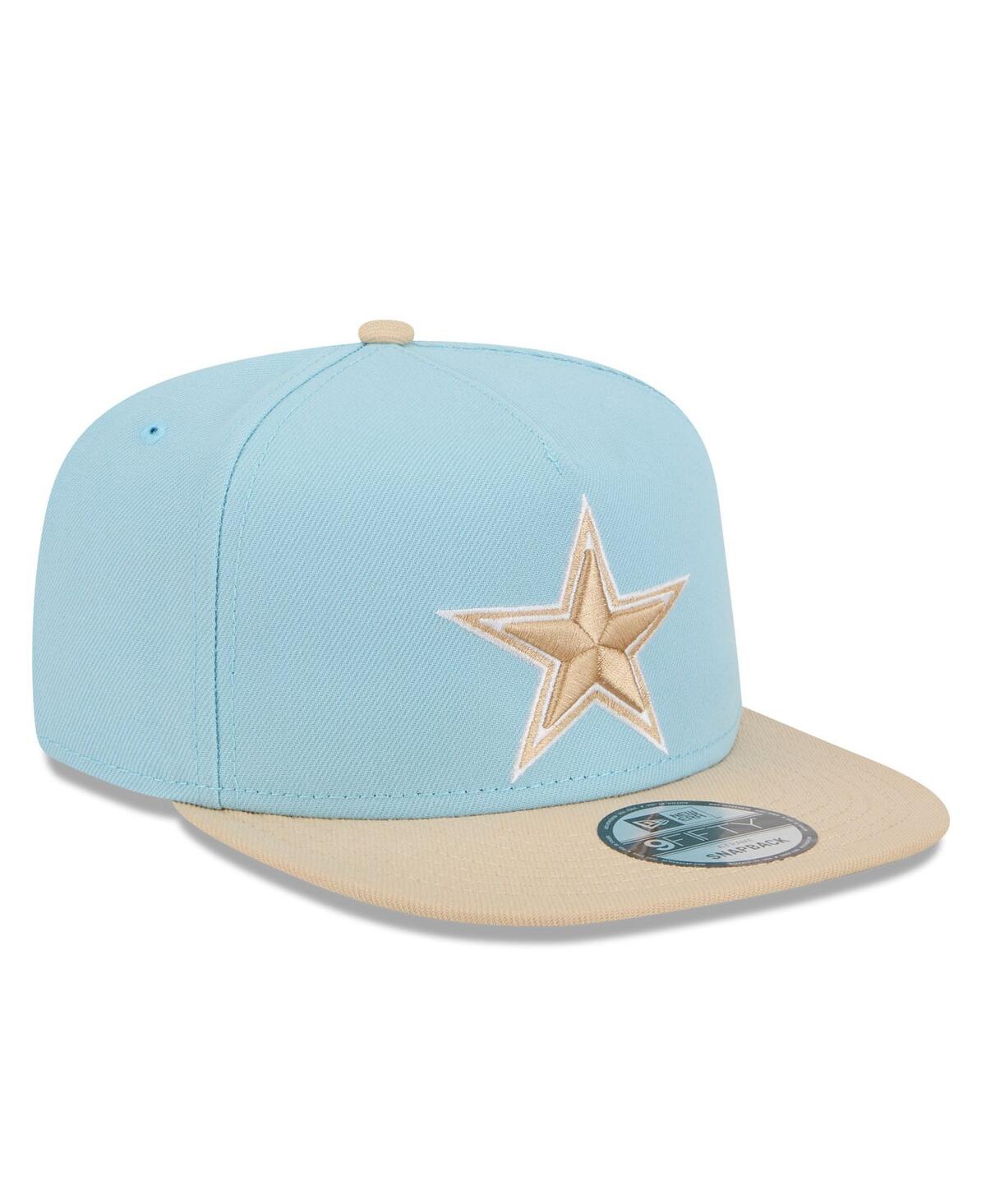 New Era Men's Light Blue/brown Dallas Cowboys Two-tone Color Pack A-frame 9fifty Snapback Hat In Blue