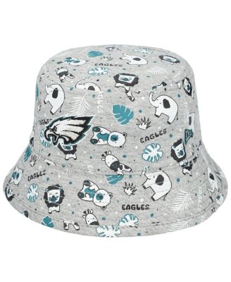New Era - Baby Boys and Girls Gray Philadelphia Eagles Animal Bucket Hat