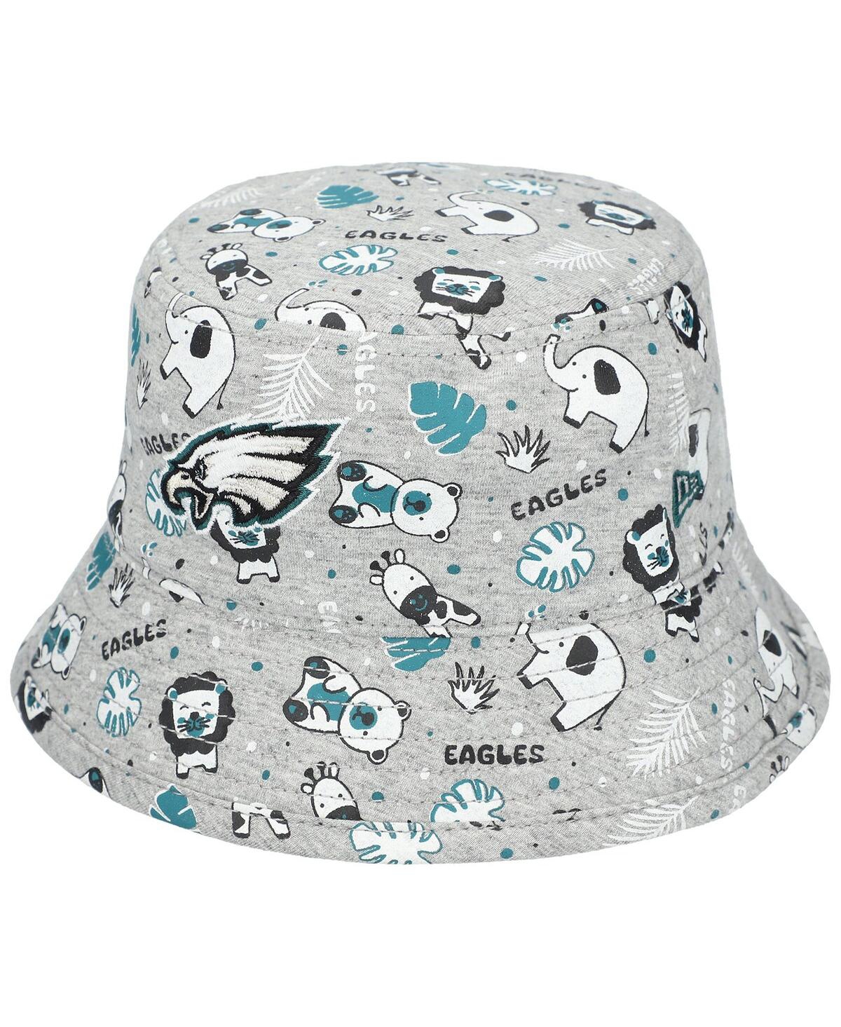 New Era Baby Boys And Girls Gray Philadelphia Eagles Animal Bucket Hat