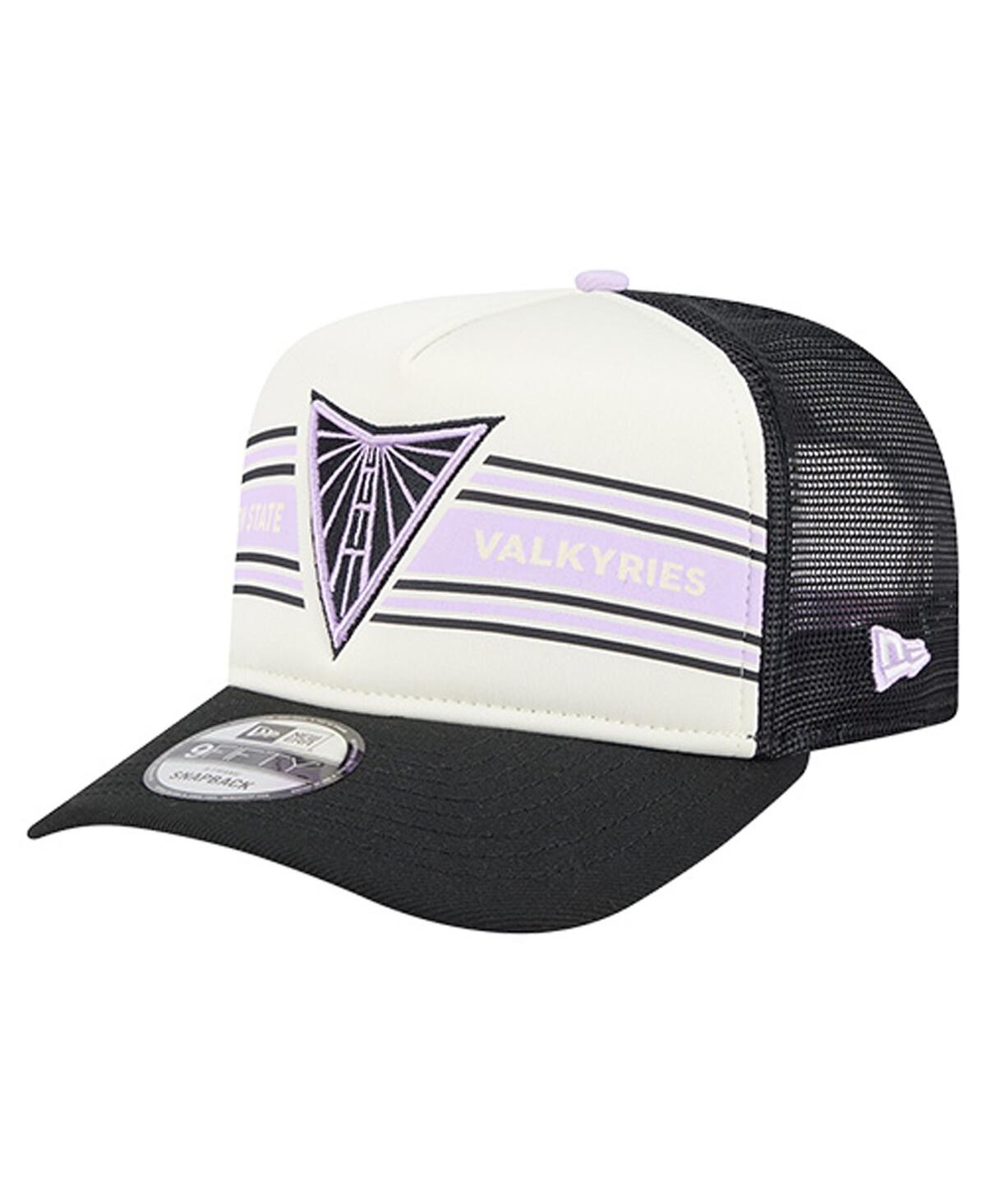 New Era Men's And Women's White/eclipse Black Golden State Valkyries Banner Foam Front 9fifty A-frame Adjust