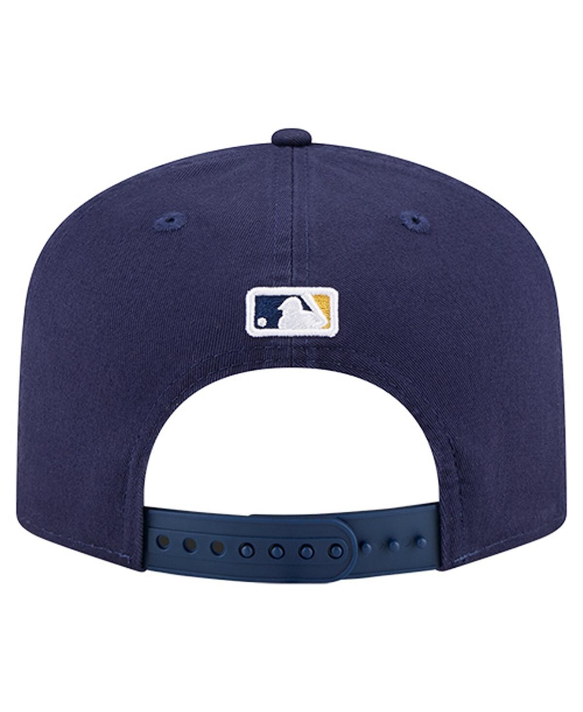 New Era Men's Navy Milwaukee Brewers Team 19twenty Adjustable Hat In Blue