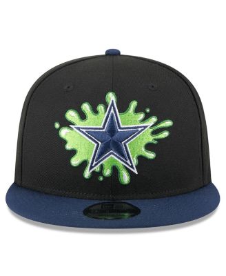 Men's Black/Navy Dallas Cowboys Nickelodeon Slime 9FIFTY Snapback Hat