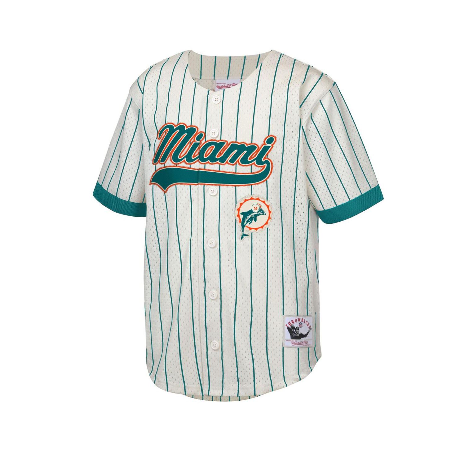 Big Boys and Girls Dan Marino Cream Miami Dolphins Retired Player Name & Number Baseball Jersey