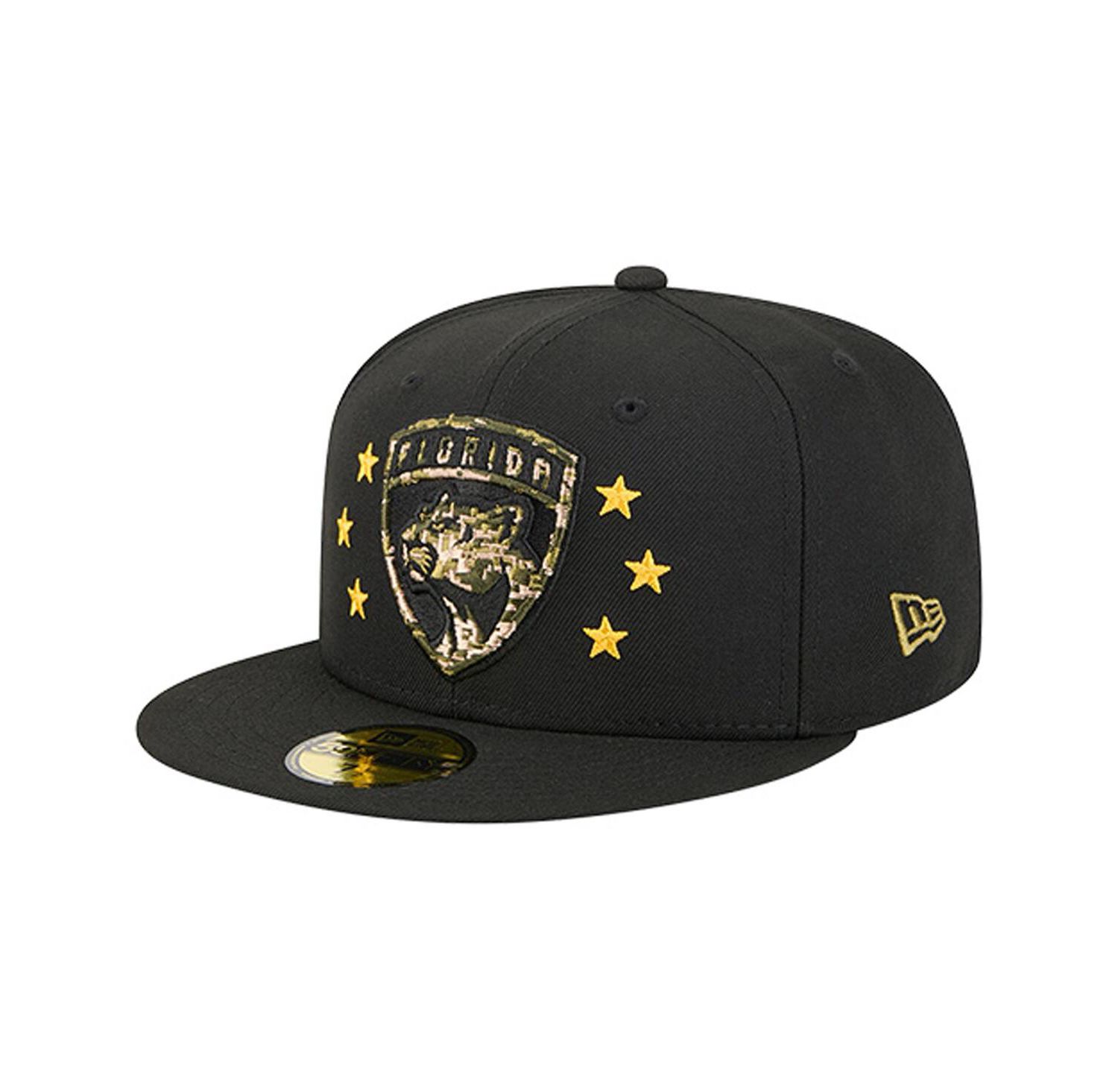 Men's Black Florida Panthers Military Appreciation Digital Camo Stars 59FIFTY Fitted Hat