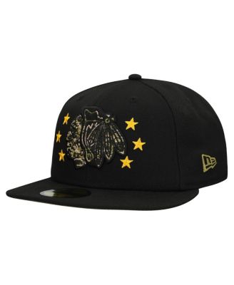 Men's Black Chicago Blackhawks Military Appreciation Digital Camo Stars 59FIFTY Fitted Hat