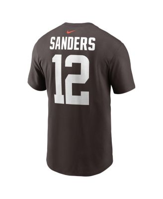Big Boys and Girls Shedeur Sanders Brown Cleveland Browns 2025 NFL Draft Player Name Number T-Shirt