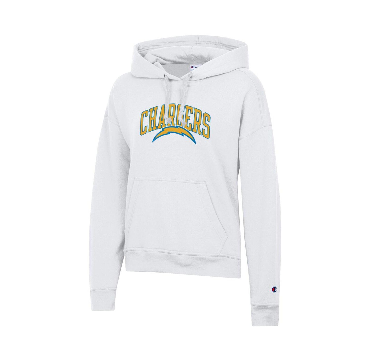 Women's White Los Angeles Chargers Power Blend Hoodie