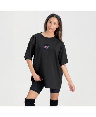 Women's Black South Carolina Gamecocks Oversized Back at Ya T-Shirt