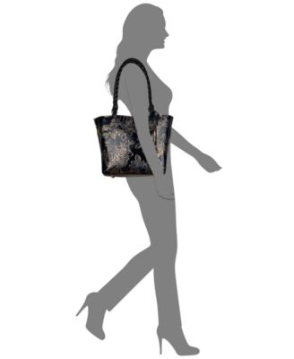 Alexia Bark Leaves Textured Tote Bag, Macy's Exclusive