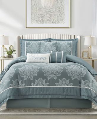 Therese Damask 7-Pc. Comforter Set, California King