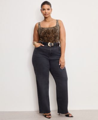 Women's Modern Tank Bodysuit, Regular and Plus