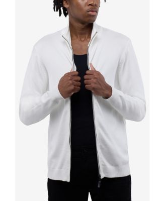 Men's Full Zip Mock Neck Sweater