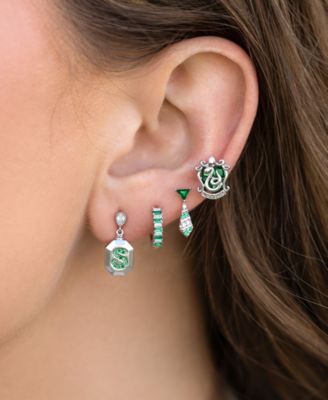 Harry Potter Slytherin House Crystal Earring Set
