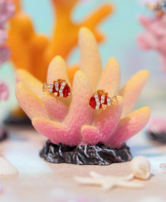 Crystal Gold Plated Pixar Finding Nemo Stud Earrings