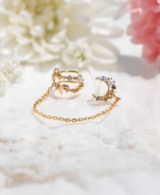 Crystal Cosmic Skies Ear Cuff + Stud