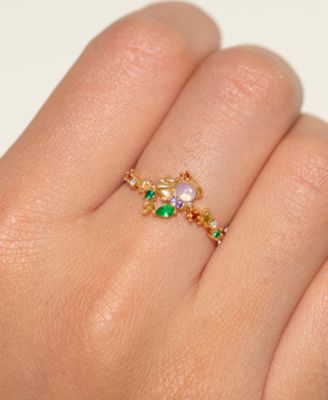 Disney Princess The Little Mermaid Ariel Crystal Gold Plated Rings