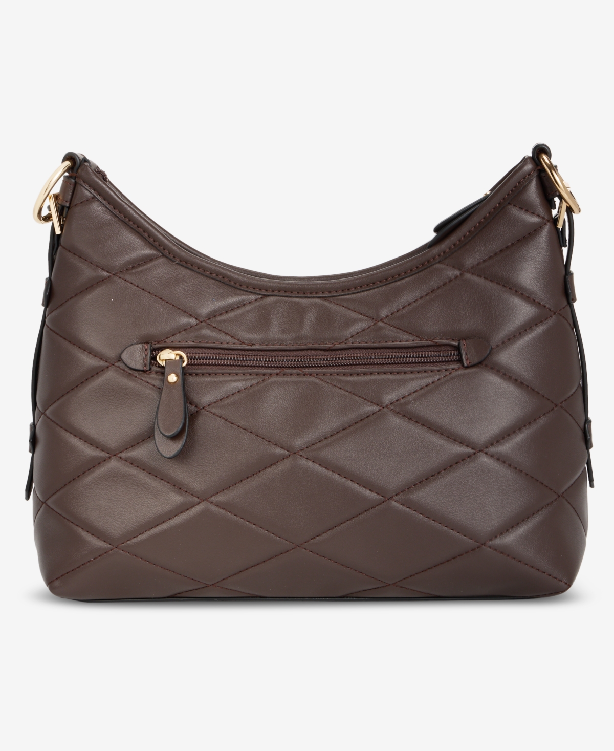 Giani Bernini Small Quilted Soft Shoulder Crossbody, Exclusively At Macy's In Brown
