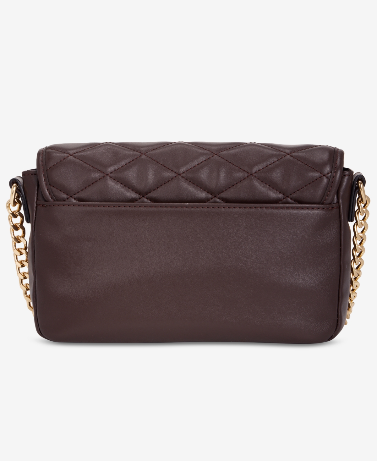 Giani Bernini E/w Quilted Crossbody Bag, Macy's Exclusive In Brown