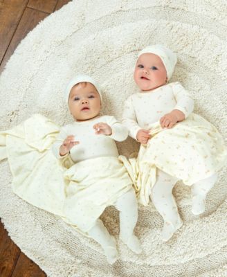 Kids Ribbed Floral Footed Pajamas