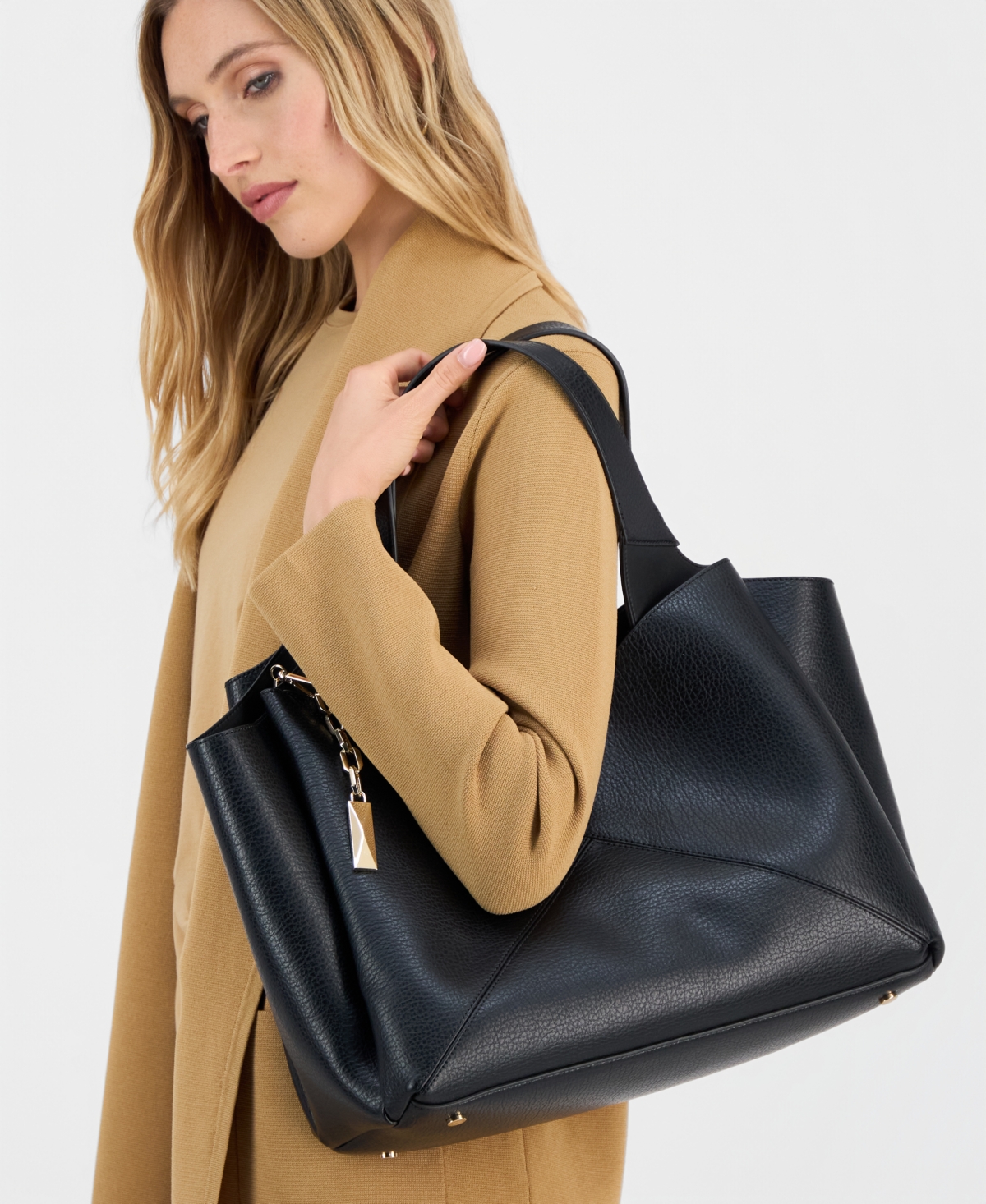 Inc International Concepts Lydiah Large Tote Bag, Exclusively At Macy's In Black