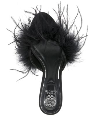 Women's Paelly High-Heel Feathered Dress Sandals