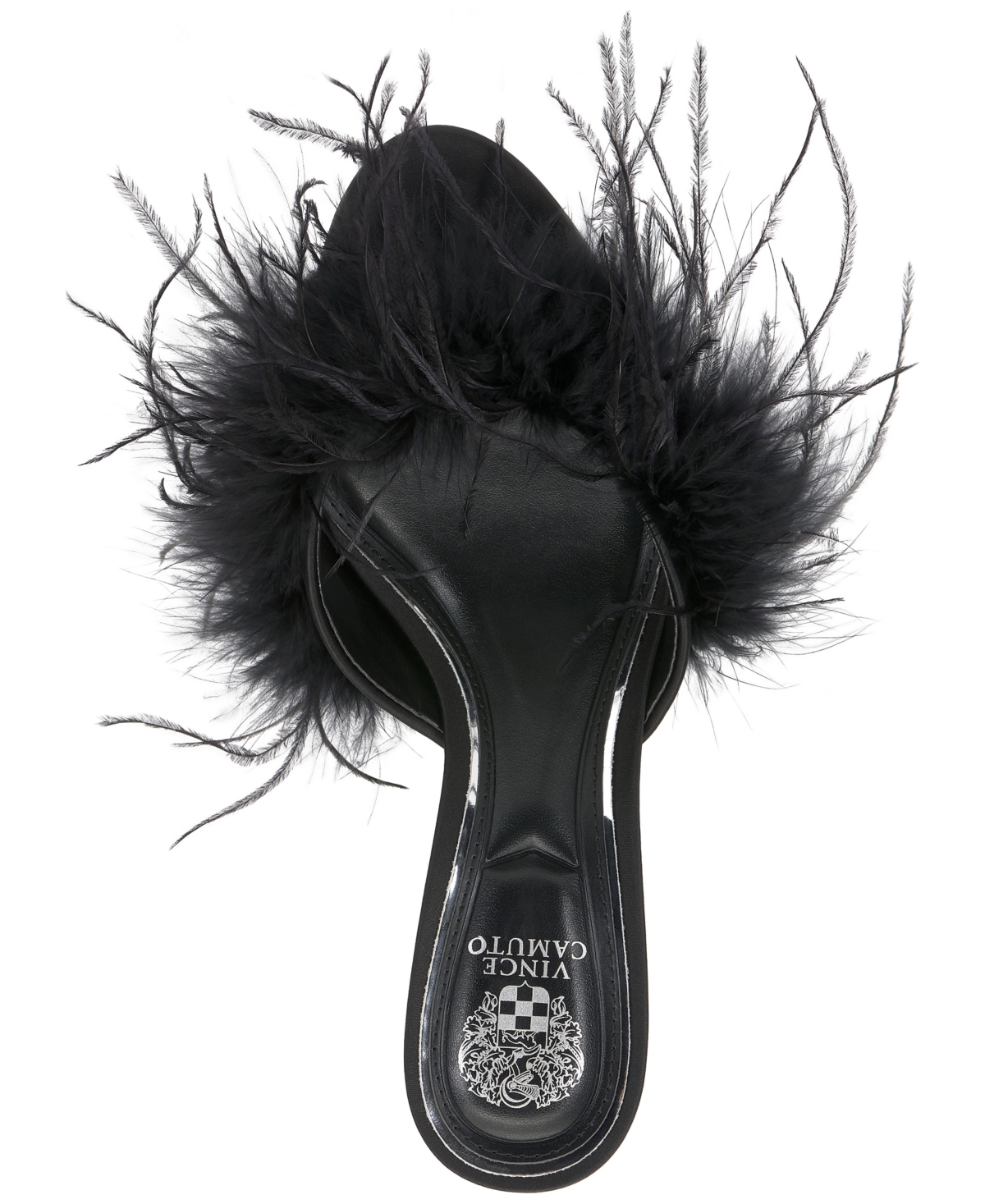 Vince Camuto Women's Paelly High-Heel Feathered Dress Mules