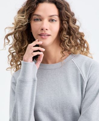 Women's Piped Sweatshirt Dress
