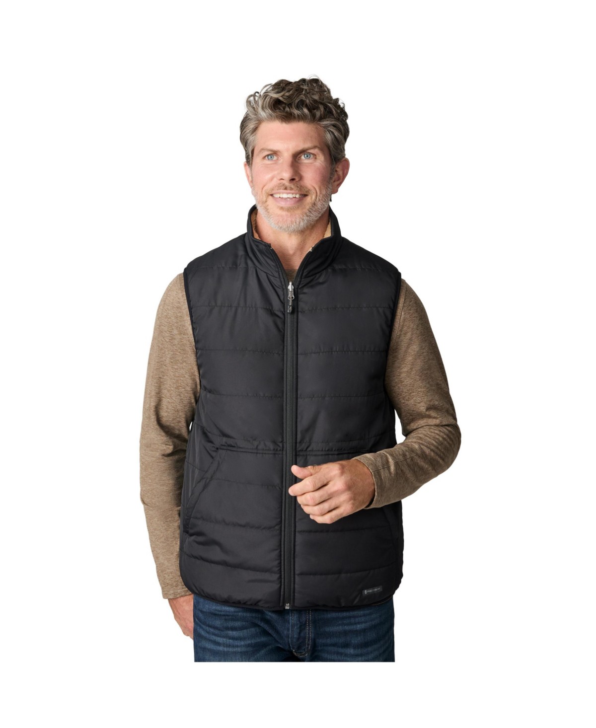 Мужские Free Country Men's Atlas II Quilted Reversible Sherpa Vest — фото 1