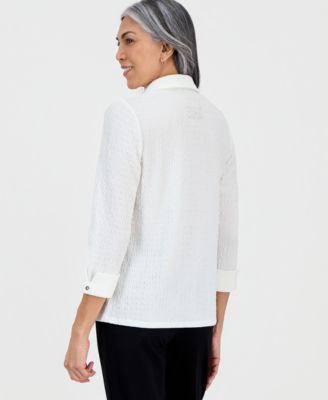 Women's, 3/4 Sleeve Button-Front Shirt