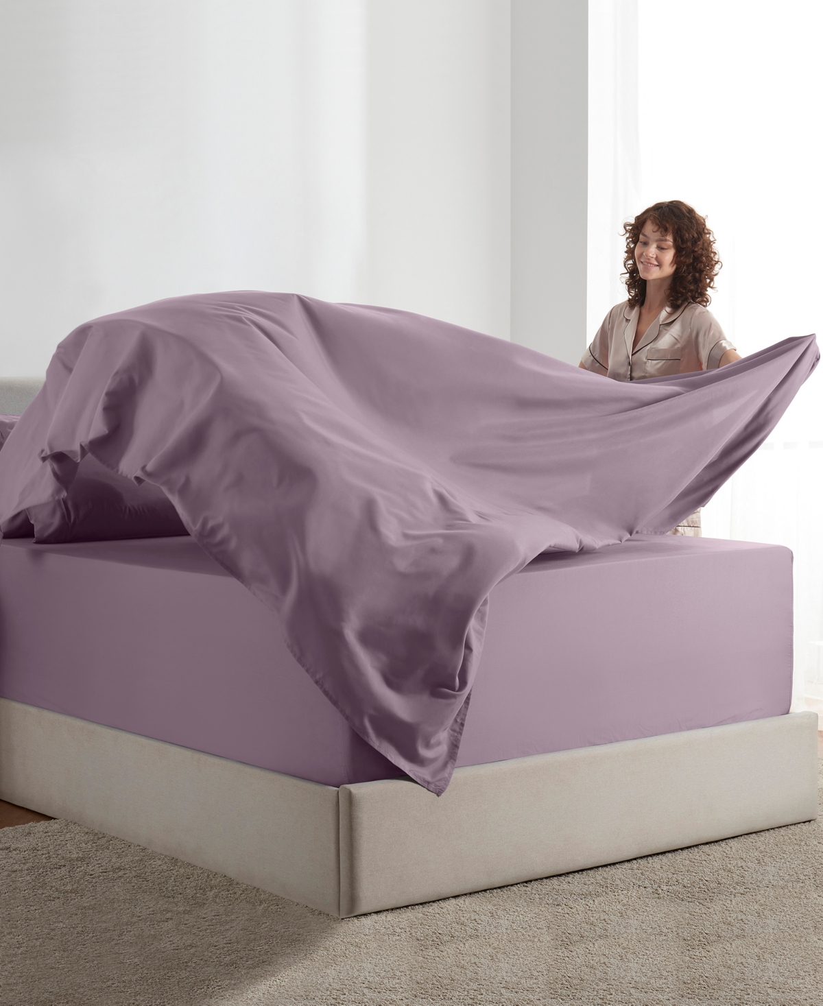 Nestl Extra Deep Pocket 6-pc. Sheet Set, Full In Purple
