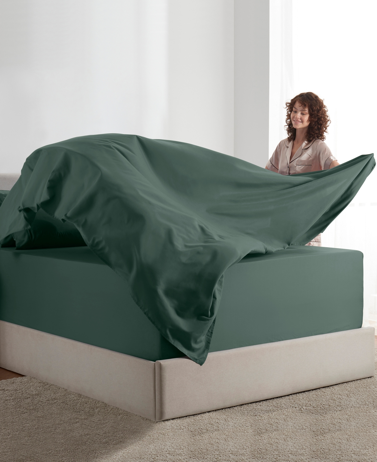 Nestl Extra Deep Pocket 6-pc. Sheet Set, Queen In Green