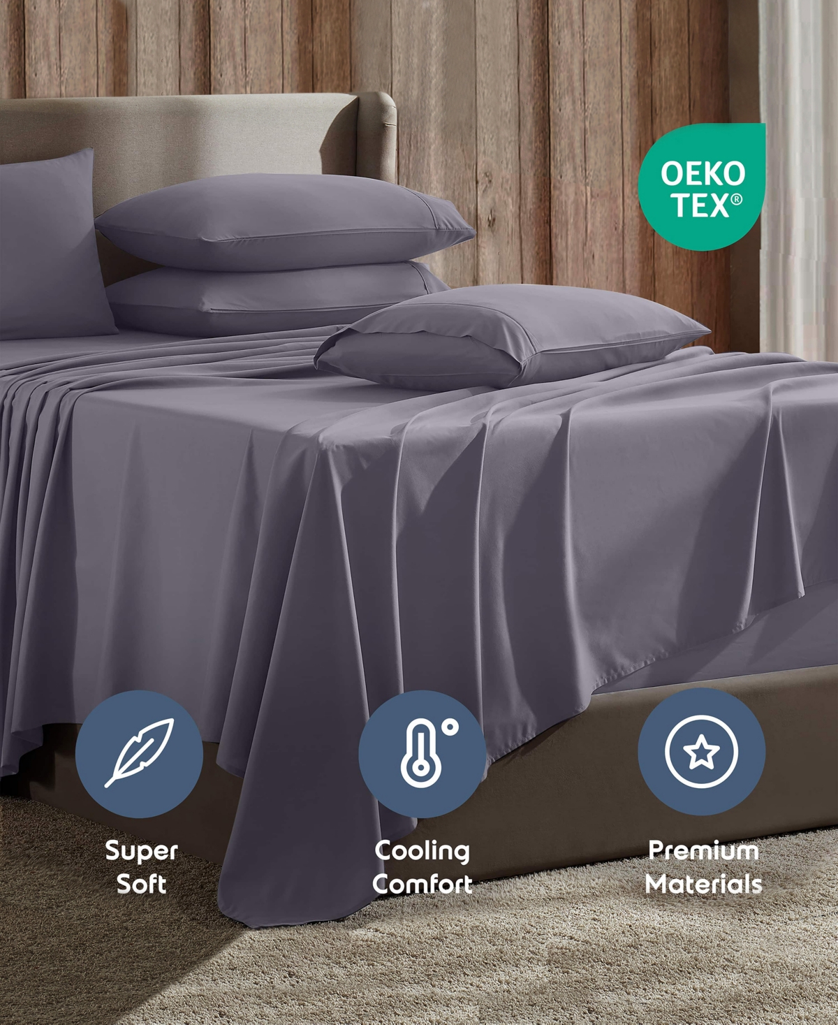 Nestl Extra Deep Pocket 6-pc. Sheet Set, California King