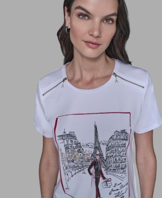 Women's Zip-Shoulder T-Shirt