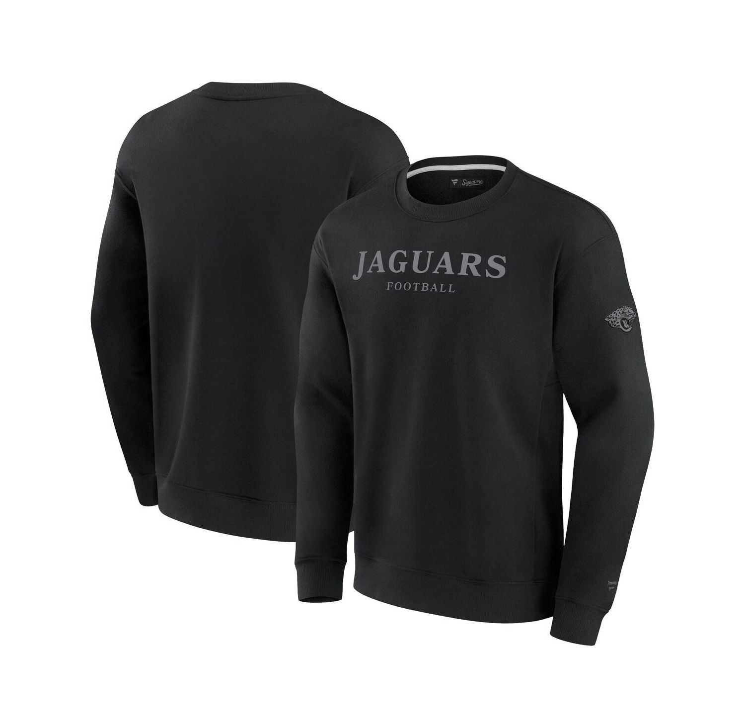 Men's and Women's Black Jacksonville Jaguars Elements Unlimited Fleece Pullover Sweatshirt