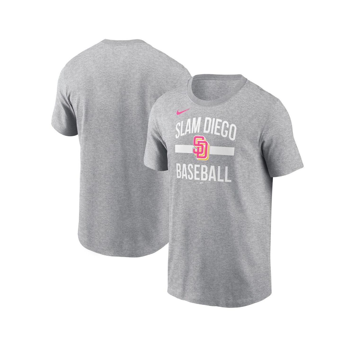 Men's Heather Gray San Diego Padres City Connect Arched Team Phrase T-Shirt