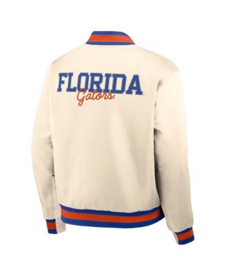 Men's Tan Florida Gators Legacy Full-Snap Bomber Jacket